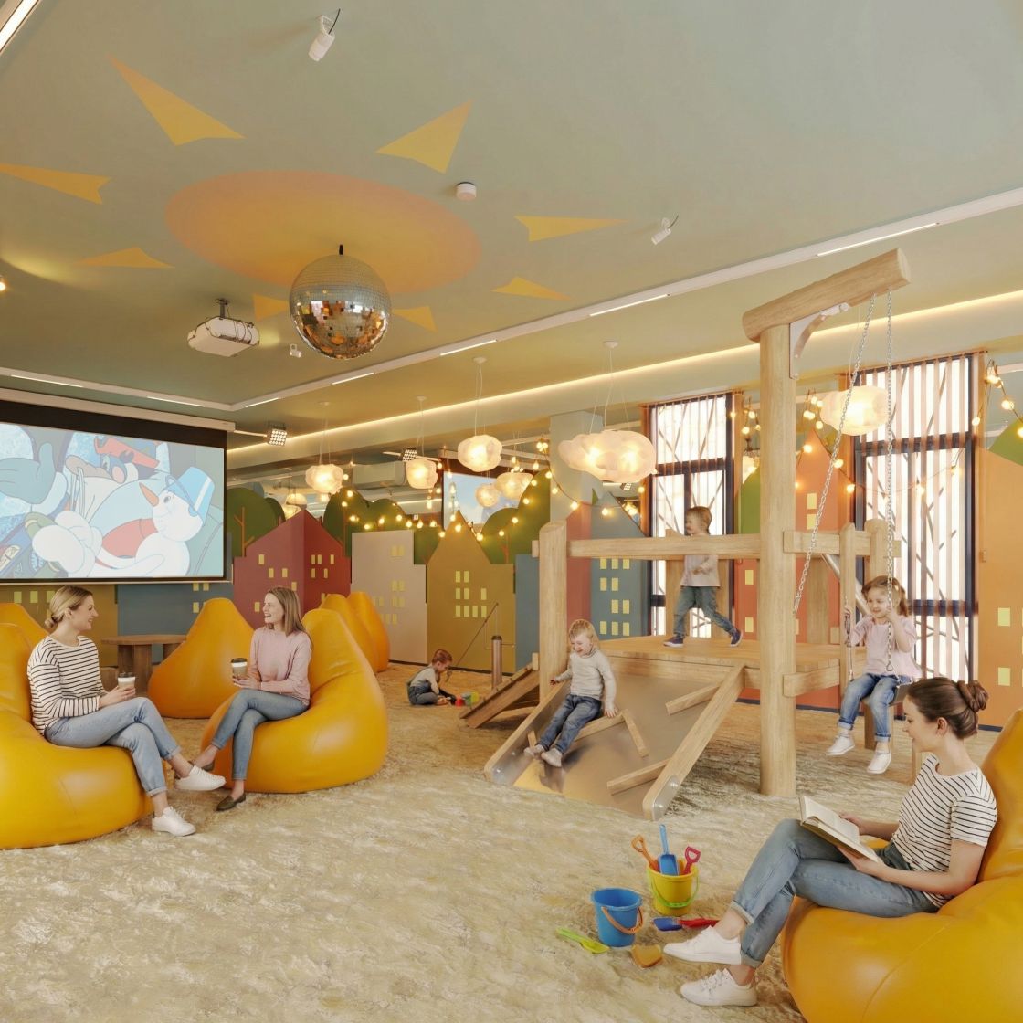 Тёплая песочница с кинотеатром - круглый год! В ЖК «Еврокласс» реализуется уникальный для России проект