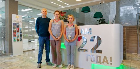 Команда юных баскетболисток из школы №75 выразила благодарность ГК «Зелёный сад»