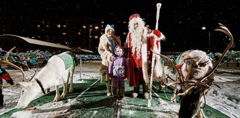 Во дворах домов «Зелёного сада» прошли новогодние праздники