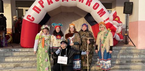 Жители Борок проводили зиму вместе с «Зелёным садом» 