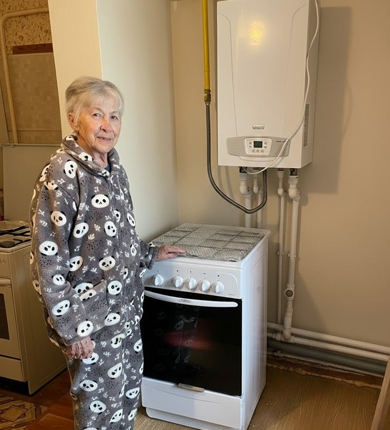 Больше, чем обещали. «Зелёный сад - наш дом» подарил пенсионерке Зое Антиповой газовую плиту