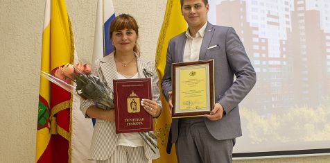 Глава Рязани объявила благодарность коллективу ГК «Зелёный сад» в честь Дня строителя