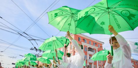 Более 500 работников ГК «Зеленый сад» с семьями вышли на Первомайскую демонстрацию