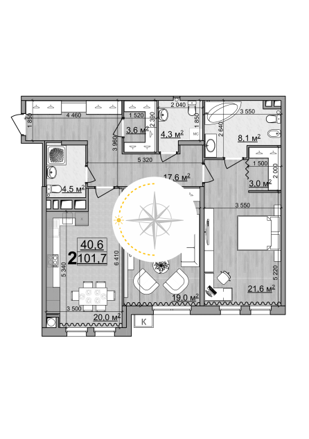 Расположение по сторонам света