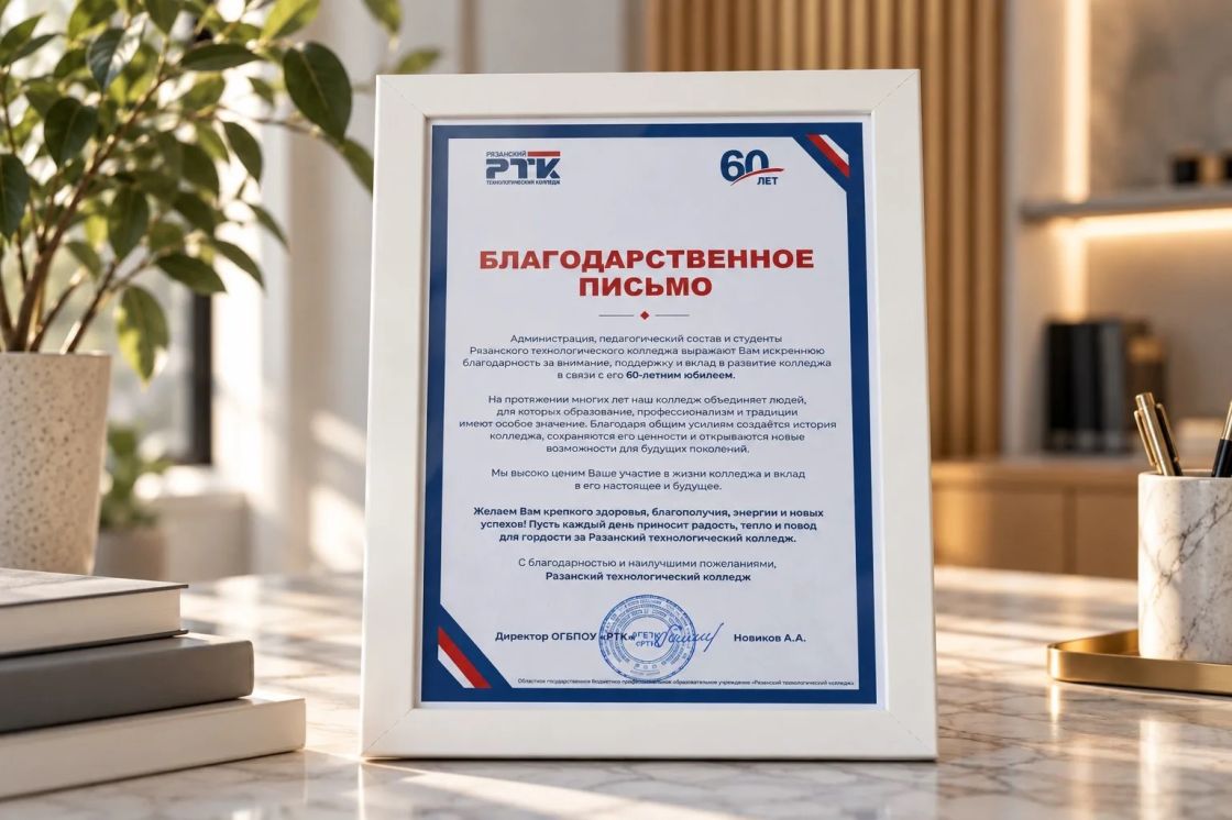 Благодарность и признание