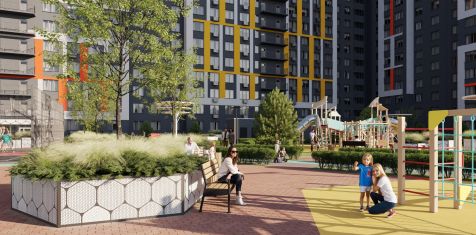 В первой очереди ЖК Skyline приступили к озеленению