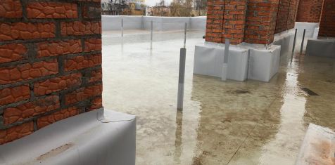 Проверка гидроизоляции кровли в Pride Park