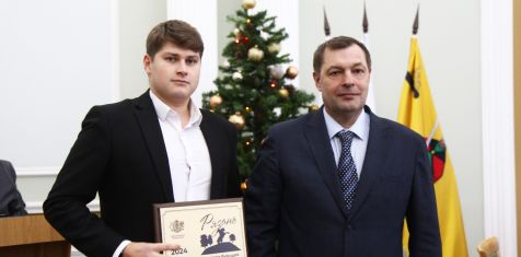 Администрация Рязани наградила нашу компанию за значительный вклад в озеленительную компанию и благоустройство города в 2024 году