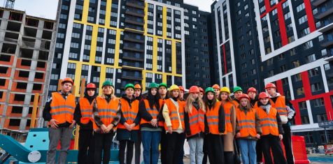 «Зеленый сад» провел экскурсию по строительному объекту для студентов  Рязанского строительного колледжа