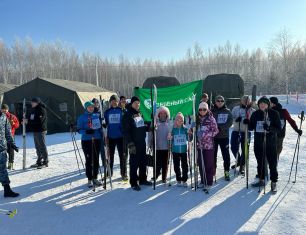 Команда ГК «Зелёный сад» приняла участие во Всероссийской лыжной гонке