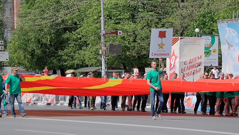 «Зелёный сад» на параде Победы в Рязани