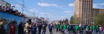 Сотрудники ГК «Зеленый Сад» приняли участие в первомайской демонстрации