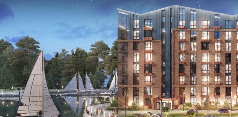 В «Окской стрелке» можно купить видовую квартиру с антресольным этажом