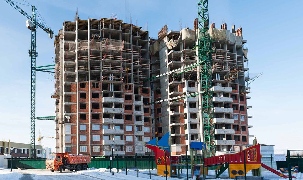Ход строительства: жилой комплекс «Гранд комфорт» (2-я очередь), февраль 2018