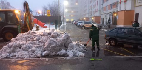 Последствия снегопада: улучшенная уборка снега в домах «Зелёного сада»