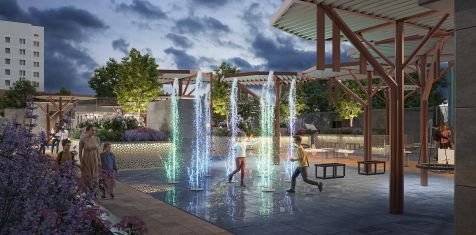 Готовим сани летом, а фонтан - зимой! В ЖК «Гранд Комфорт» будет место отдыха с танцующей водой, светом и музыкой