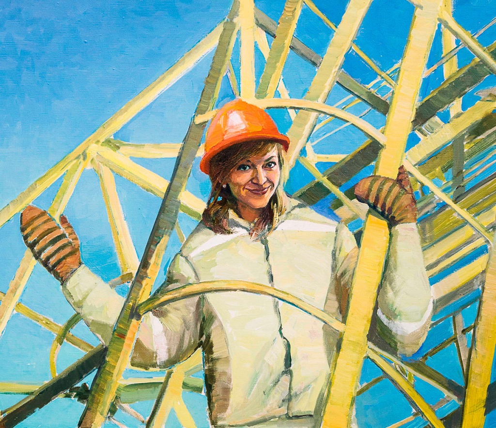 Картины художников Рязани о женщинах-строителях